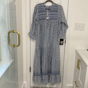 Blue and White Zara Dress